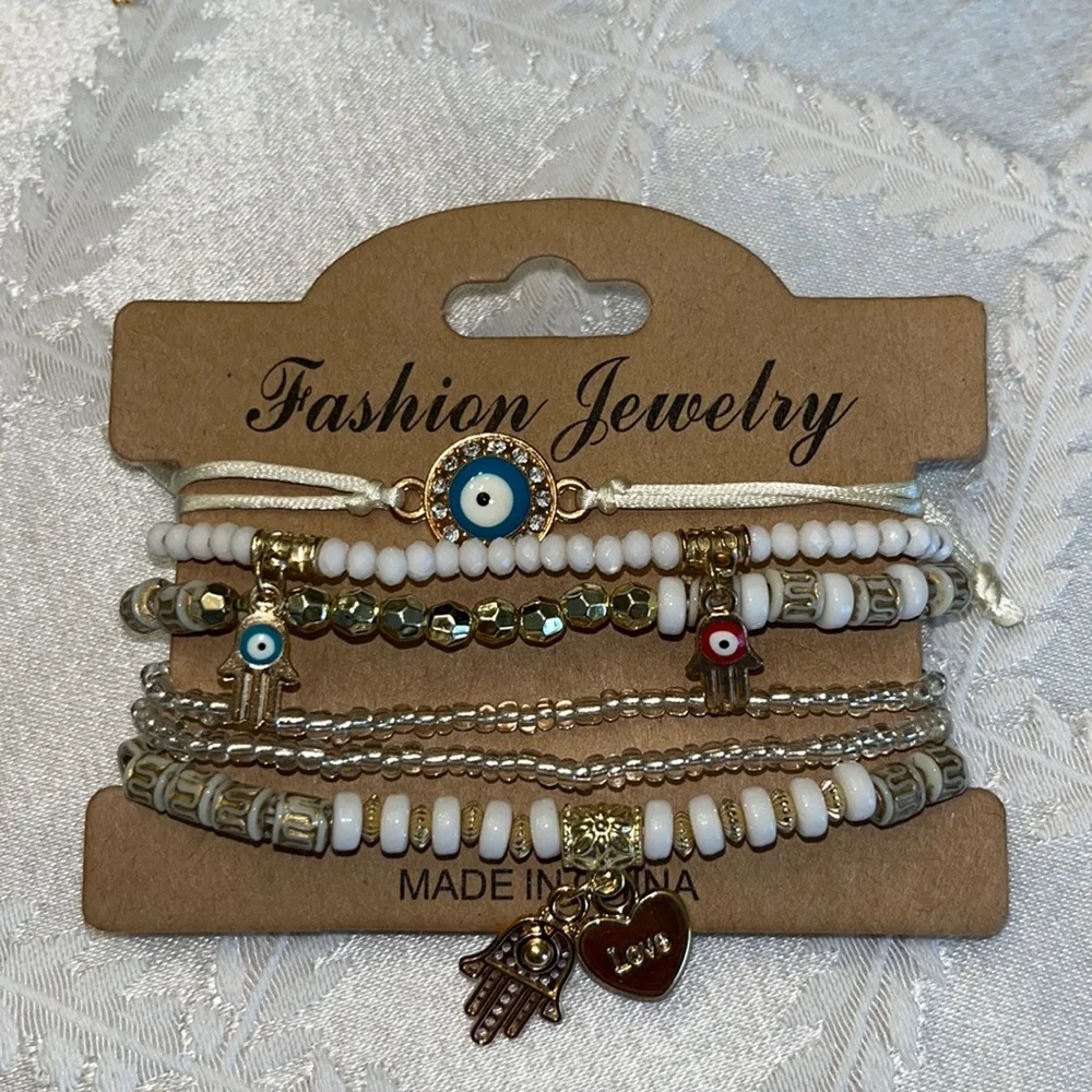 New boho stackable stretch bracelets(6) - Picture 1 of 3